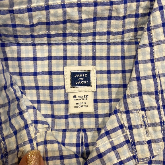 BNWOT Janie and Jack button down - Picture 2 of 3